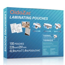 Thermal Laminating Sheets, Letter Size 100 Pack Laminating Pouches 9" x 11.5", 3-Mil Thick Transparent Laminated Paper Ideal Office and School Supplies, Flexible Rigidity for Laminator