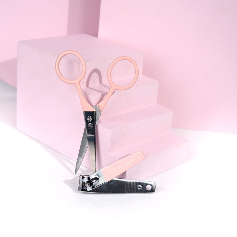 Brushworks Luxury Nail Care Set, Pink, One Size