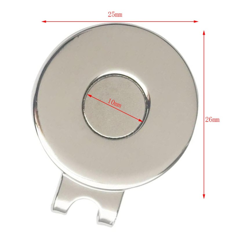 FYHJNC 2pcs Golf Hat Clip Golf Ball Marker Holder Magnetic