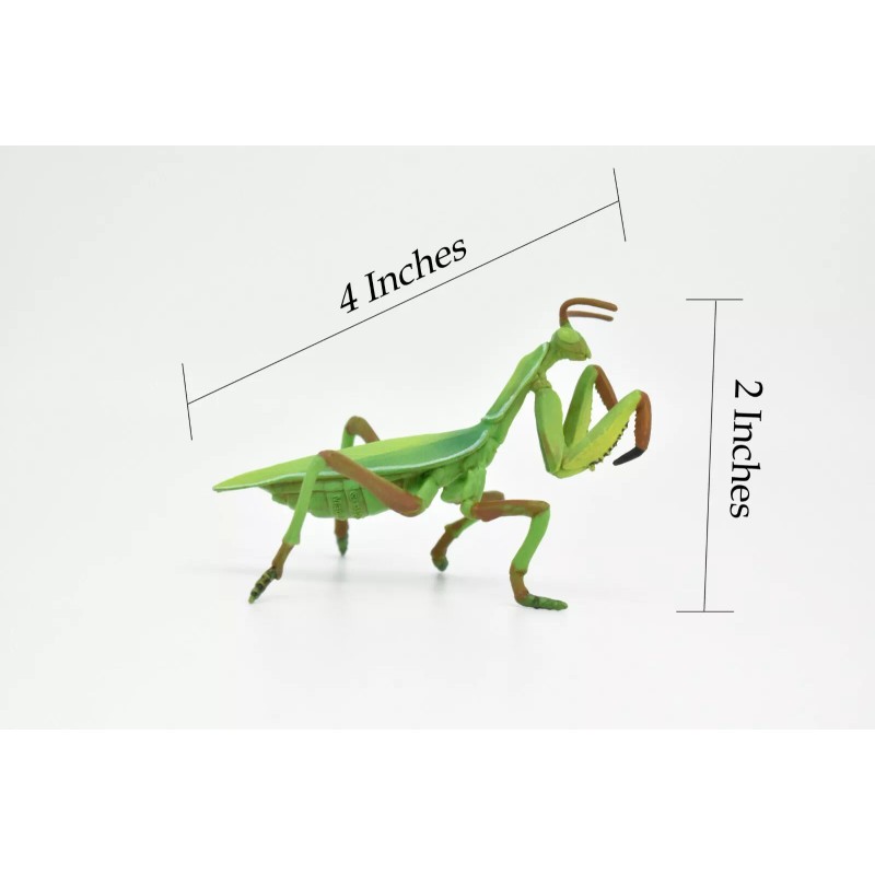 Papo Praying Mantis Model, Museum Quality Rubber Replica, Hand Painted