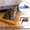 simarro 3 Pcs Low Entry Litter Box, 17.3 x 13.6
