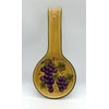 ACK Ceramic Spoon Rest (Grape Wine Décor), Cooking Spoon Holder