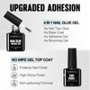 TOMICCA Nail Tips and Glue Gel Kit Gel Nail X