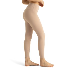 Colorfulkoala Women's Buttery Soft High Waisted Yoga Pants 7/8 Length Leggings (L, Sand)