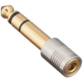 FURUTECH ADL Audio Headphone Converter Plug 3.5mm Stereo Mini Plug to 6.3mm Standard Plug Flat Type 24K Gold Plated 1 Piece F63S-G