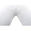 Cheer Collection White Pillowcase for V Shaped Pillow
