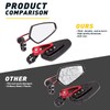 DREAMIZER Universal Motorcycle Side Mirrors 7/8" 22mm Handlebar End Mirrors