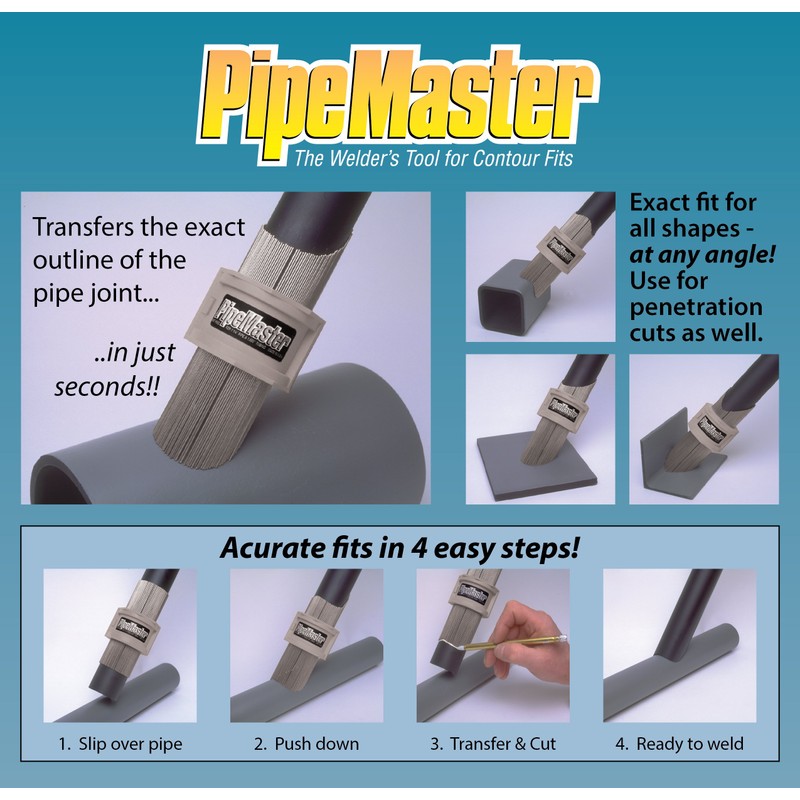 P-T1625 (1-5/8" Tube) – PipeMaster Contour Gauge Pipe & Tube