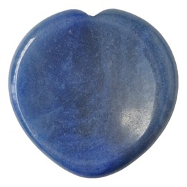 Manekieko Manekieko Natural Blue Aventurine Heart Chakra Thumb Worry Stone,Hand Carved Healing Crystal Shaped Stone for Anxiety Stress Relief Meditation