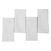 D'Moksha Homes Servilletas De Tela De Lino, Juego De 4