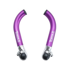 トップ(Top) 自転車用 ハンドルバーエンドバー 左右セット クロスバイク ミニベロ マウンテンバイク MTB Φ22.2mm ロングライド しびれ 防止 サイクリング 快適 疲労軽減 目立つ カスタマイズ お好みのポジションで固定可能