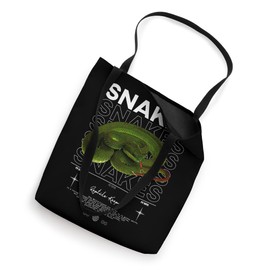 White Lipped Pit Viper Snake Streetwear Reptile Keeper Tote Bag