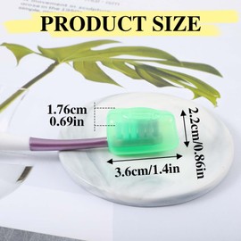 10 Pack Tooth Brush Cover for Travel Toothbrush Protector Toothbrush Head Cover Caps Portable Dustproof Brush Head Covers for Home Office Hotel Outdoor Fits Most Manual and Electric Toothbrushes