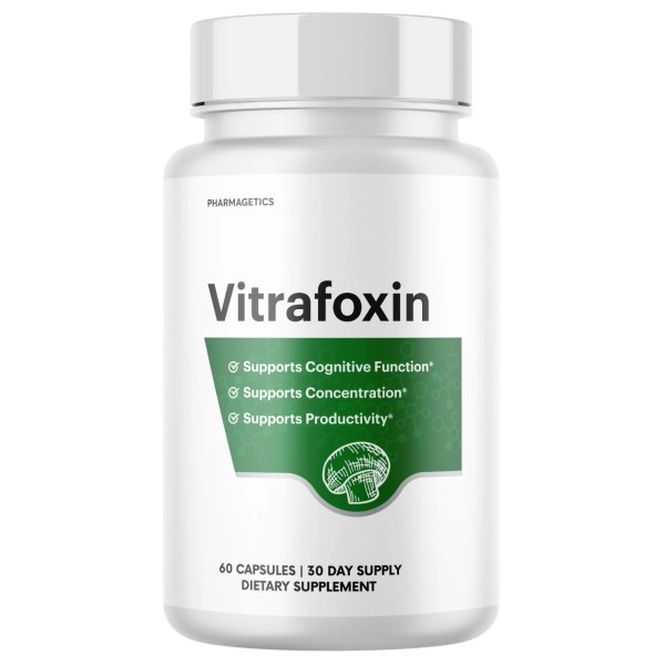 pharmagetics Vitrafoxin Capsules, Advanced Brain Support Formula for Cognitive- 60