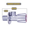 Lazardo 2x Angle Valve Washbasin Wall Connection Regulating Valve 3/8