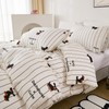 Cozaline Cute Dachshund Duvet Cover Twin Size 100% Cotton Duvet