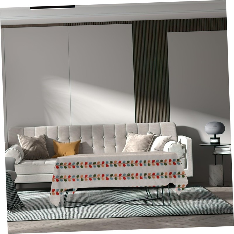 BIUDECO Holiday Party Tablecloth Rectangular Winter Decor Christmas Dinner Table