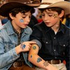 108 PCS Cowboy Temporary Tattoos Kids, Rodeo Birthday Party Favors