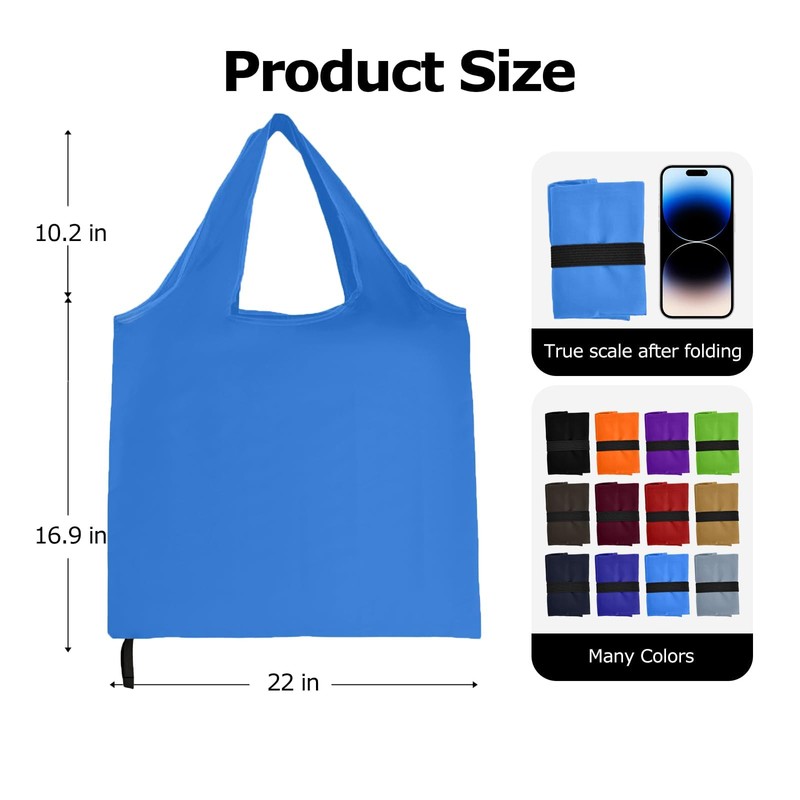 Criyar - Paquete de 2 bolsas plegables para compras, impermeable,