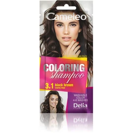 Cameleo - Tint Shampoo – Black Brown – Quick and Easy Colour Refreshment – No Ammonia and Oxidants – Shampoo in Bag – 40 ml