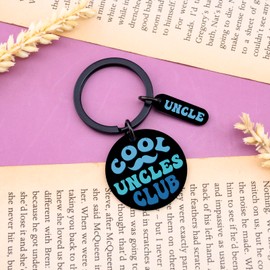 QUIHUD Uncle Keychain Uncle Gifts For Men Christmas Birthday Gifts For Uncle From Niece Nephew Best Uncle Ever Keychain For Uncles