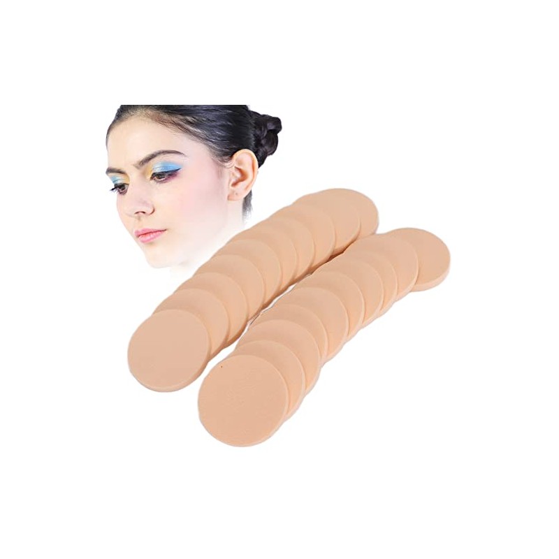 Esponja de Maquillaje Redonda de 20 Piezas