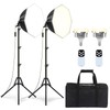 mmcrz 2PACK Professional Softbox Lighting Kit, 20'' x 20'' Studio