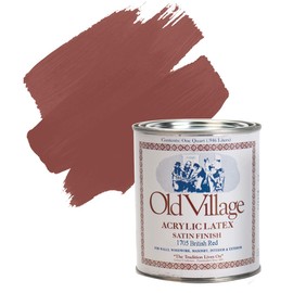 Old Village 1705 Qt Acrylic Water Base Paint 1 Qt - British Red (Pack of 1)