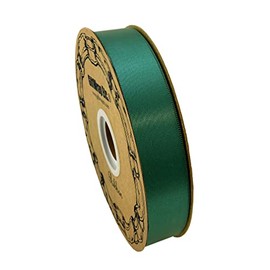 Hunter Green Satin Fabric Ribbon - 1" x 100 Yards, Spring, Wreath, Garland, Gifts, Bows, Holiday Decorations, Fall Decor, Christmas, Winter, St. Patrick's Day, Easter