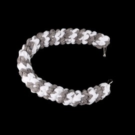 Ieron Small Animal Climbing Bridge Mouse Swing Hanging Parrot Climbing Rope Bird Perch For Small Pets Sugar Glider Squirrel Parrot Hamster Cage Accessories Gray White