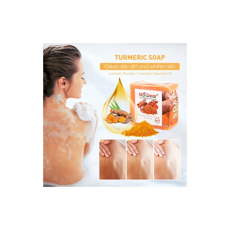 Jabón De Aceite Esencial Limpiador De Baño, 100 G, Turmeric