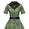 GownTown 1950 Women Dress Midi Shirt Dress Cocktail Dress with