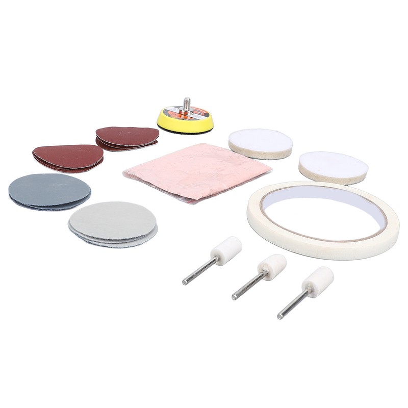 20 Pieces Watch Glass Polishing Kit Buffing Powder Felt Pad