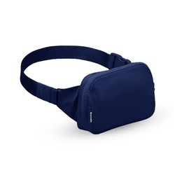 Bomvabe 1L Everywhere Belt Bag for Women Teen Girls Boys, Small Fanny Pack with Adjustable Belt 53", Waist Bag with Multiple Pockets, Crossbody Bag for Travel Gym Running Hiking Cycling, Blue