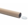 VEPATIM 3 Postal Tubes Round 76 x 610 mm Brown