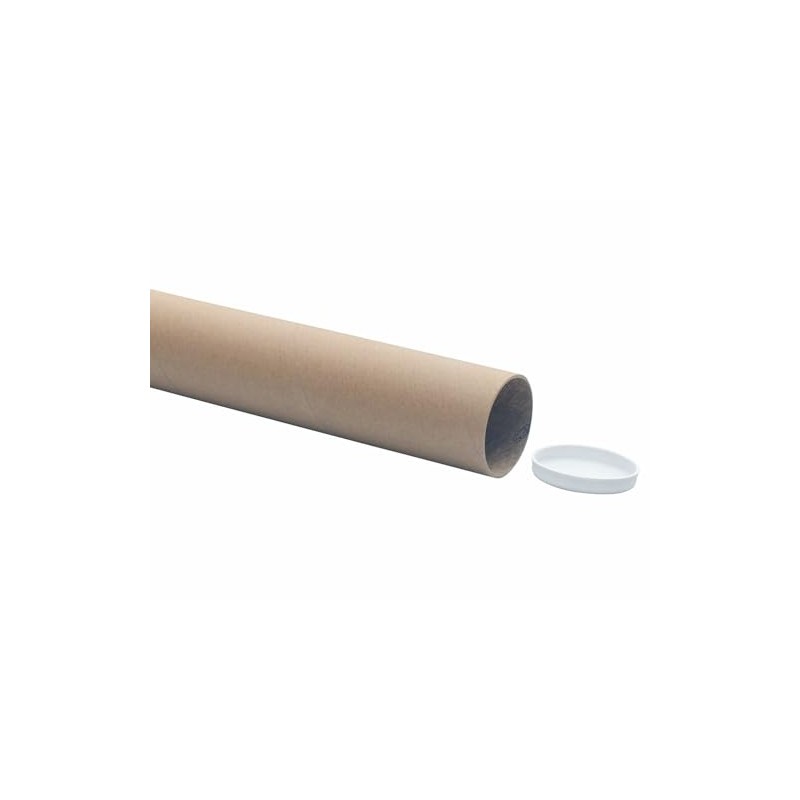 VEPATIM 3 Postal Tubes Round 76 x 610 mm Brown