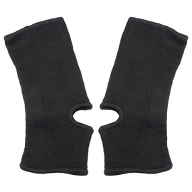 Luwint kid Compression Ankle Brace - Knitted Ankle Sleeve Sock Support for Sprains Arthritis Tendonitis Running Fitness, 1 Pair Black