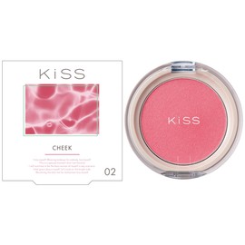 KiSS Criardi Blush 02 Sakura Compote 0.1 oz (4 g), New Sensation Clay Touch Cheek, Ruddy Sensation, Transparency
