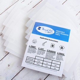 Threadart Inkjet Printable Premium Heat Transfer Vinyl Iron-On Light T Shirt Transfers Paper 8.25"x11.75" Pack A4| 10 Sheets Inkjet Printers | Brilliant Colors & Durability | Compatible with Cricut