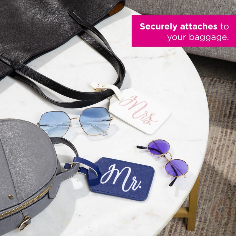 Miamica Mrs. & Mr. Luggage Tags – Set of 2