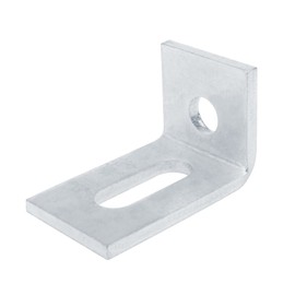 OTTFF 10 Pack L Shaped Connector for 1-5/8" Strut Channel, Adjustable Corner Bracket with Slot, 3/16" Thick