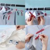 Folding Clothes Hanger, 8 Pcs Folding Clothes Hangers with Clips
