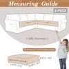 ALIECOM Sectional Couch Covers, 100% Waterproof High Stretch Sofa Slipcovers