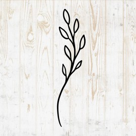 Flower Bouquets Wall Decals - Flower Bouquets Wall Stickers - Minimalistic Minimalist Floral Botanical Leaves Branches Silhouette - Car Window Tumbler Laptop Bedroom Room Home Decor DWSV13270