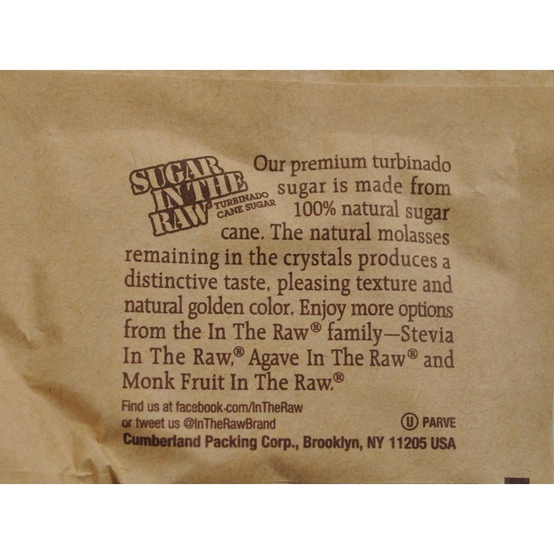 Sugar In The Raw Packets 50400 (1200 Packets per Case)