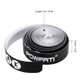 Funien Racket Protection Band Tennis Racket Head Protection Tape Sticker, Tennis Racket Protective Tape Tennis Headband Frame Protection Tape Tennis Racket Headband Protection Tape for Tennis Racket