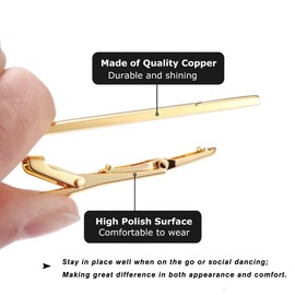 Jstyle 8Pcs Tie Clips for Men, Matte and Shiny Tie Clip Set with Elegant Gift Box, Classic Tie Bar Set for Regular Ties Necktie Wedding Bussiness Anniversary Tie Pin Clips