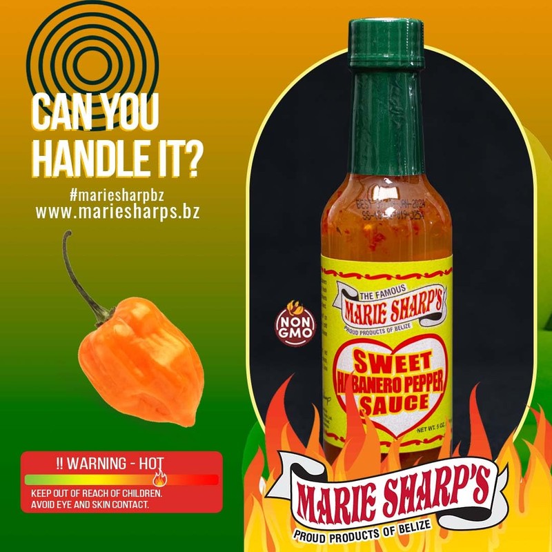 Marie Sharp’s Sweet Habanero Pepper Sauce, 5 oz | Belizean