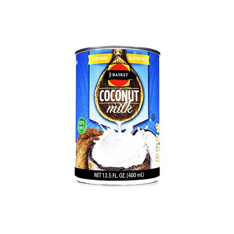 J-Basket Coconut Milk, 13.5 Fluid Ounce (Pack of 8)