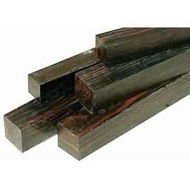 Parahita Store - 1 Piece 2" X 2" X 12" Beautiful Exotic Macassar Ebony Turning Blank Wood Lumber - Woodcrafts Materials - Exotic Wood - Wood Working - Unfinished Wood